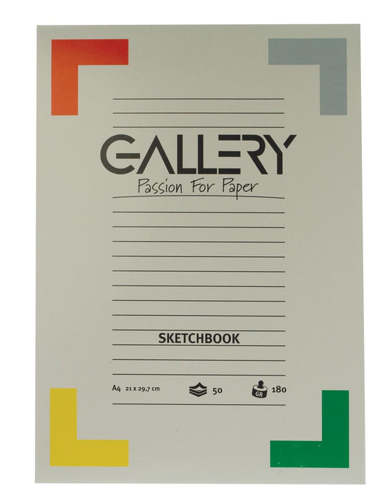 Schetsblok met houtvrij tekenpapier, A4 formaat, 180 g/m², blok van 50 vel