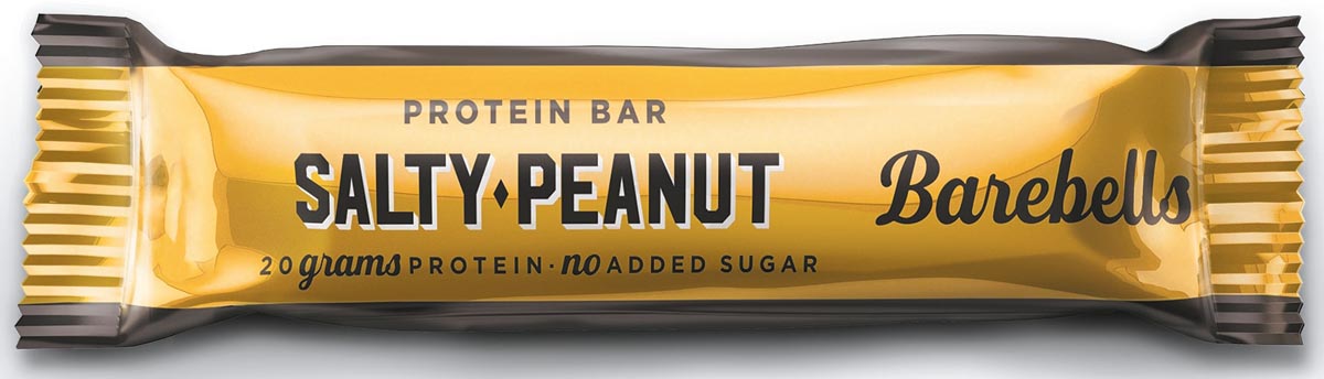 Barebells snack Salty Peanut proteïnereep 55 g, doos van 12 stuks