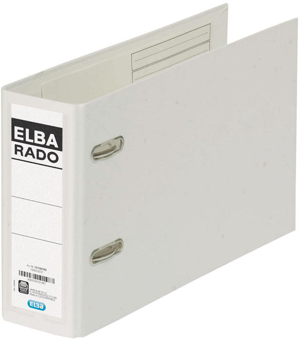 Elba Rado Plast ordner voor A5 dwars, wit, 7,5 cm rug