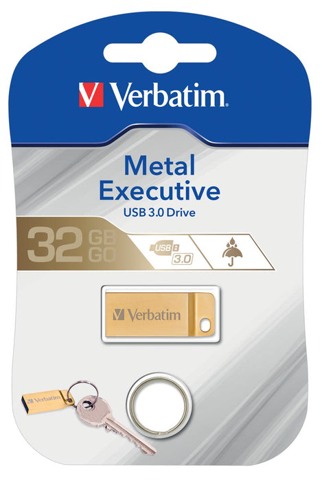 Verbatim Metalen Executive USB 3.0-stick, 32 GB
