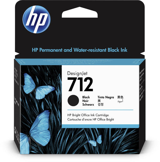 HP inktcartridge 712, 80 ml, OEM 3ED71A, zwart, OfficeTown
