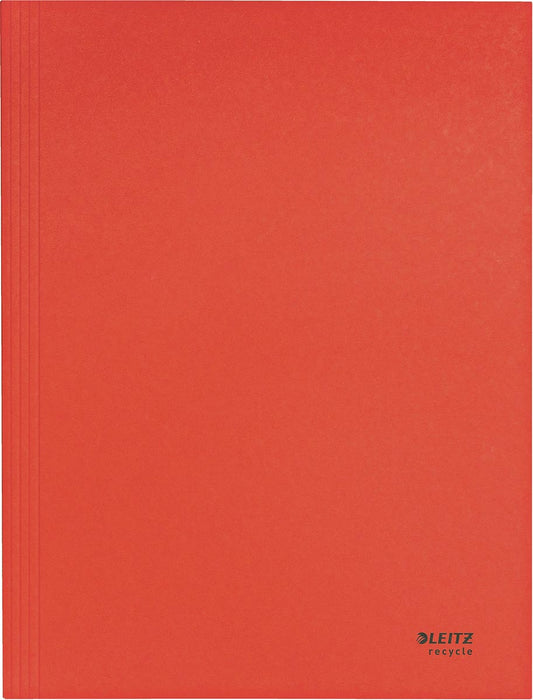 Leitz Recycle klepmap, uit karton, ft A4, rood 10 stuks