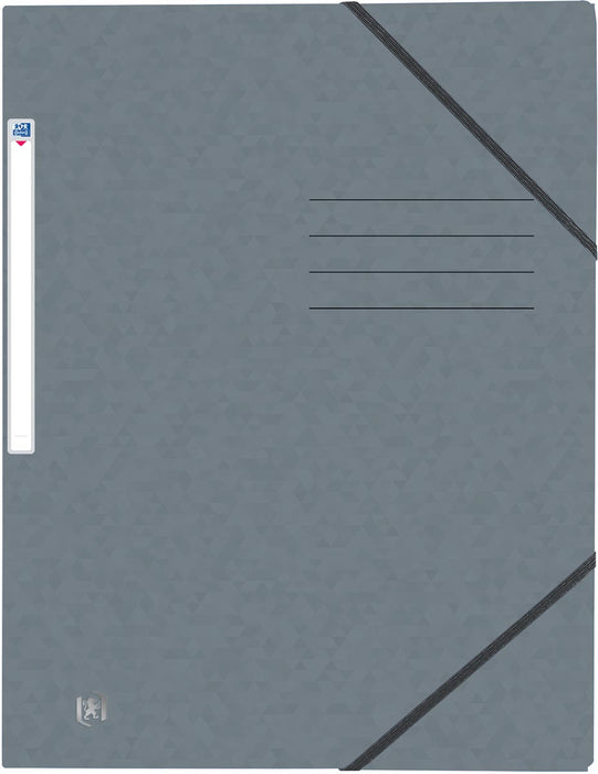 Oxford Top File+ elastomap, ft A4, grijs met elastosluiting