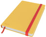 Leitz Cosy notitieboek met harde kaft, voor ft A5, geruit, geel 5 stuks, OfficeTown