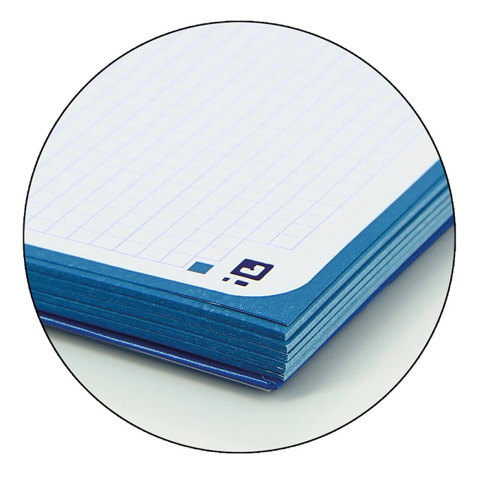 Oxford School Classic Europese spiraalblok, A4+, 160 pagina's, geruit 5 mm, donkerblauw