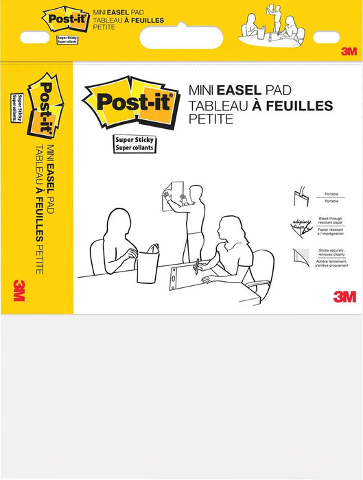 Post-it mini vergaderingsgrafiek, afmeting 45,7 cm x 38,1 cm, wit