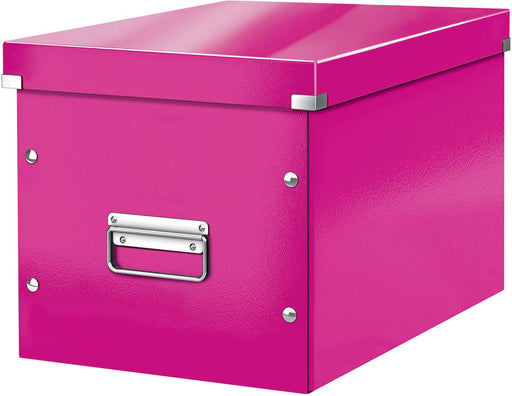 Leitz Click & Store kubus grote opbergdoos, roze 6 stuks, OfficeTown