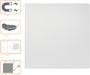 Nobo frameloos modulair whiteboard, staal, magnetisch, 45 x 45 cm Nobo