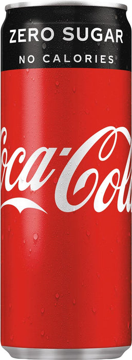 Coca-Cola Zero frisdrank, 25 cl, 24-pack zonder statiegeld
