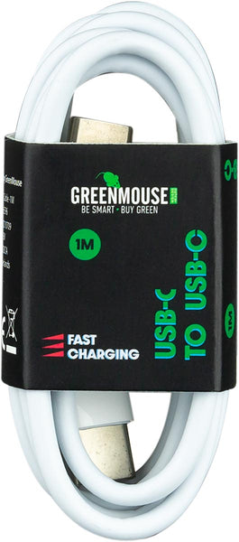 Groenmuiskabel, USB-C naar USB-C, 1 m, wit