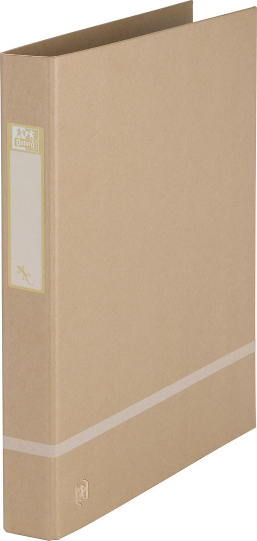 OXFORD Touareg ringmap, formaat A4, uit karton, rug van 3,5 cm, 2 D-ringen, zand 10 stuks, OfficeTown
