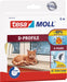 Tesa Moll Classic tochtstrip D-profiel, 6 m, wit 10 stuks, OfficeTown