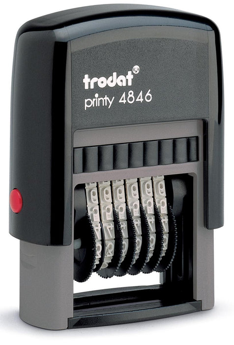 Trodat nummerstempel Printy 4846 met automatische inkttoevoer