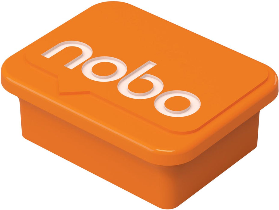 Nobo magneetsets voor whiteboard, pak van 4 met oranje magneten