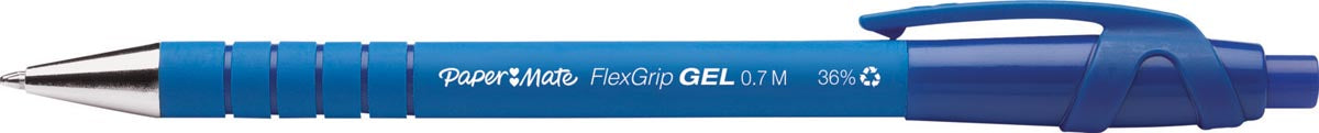 Paper Mate Flexgrip Gel balpen, doos van 12 stuks, blauw