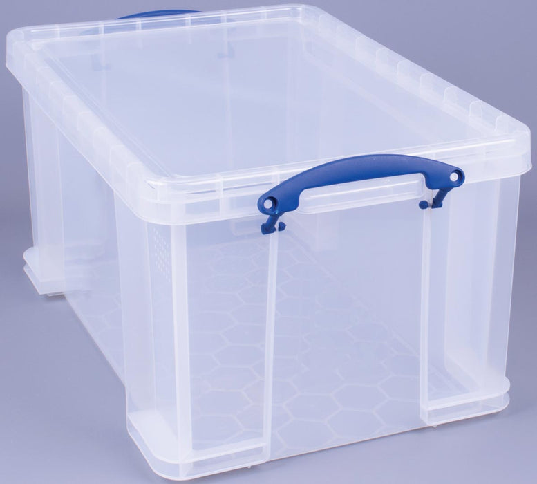 Really Useful Box doos 48 liter, transparant, individueel verpakt in karton
