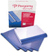 Pergamy thermische omslagen ft A4, 6 mm, pak van 100 stuks, lederlook, blauw 6 stuks, OfficeTown