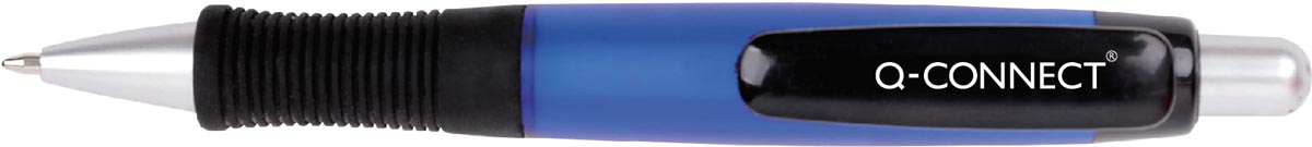 Q-CONNECT balpen, met grip, 0,7 mm, medium punt, blauw 10 stuks, OfficeTown