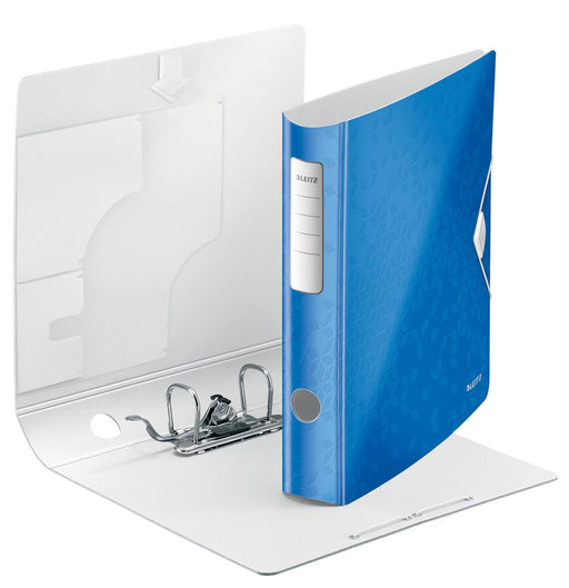 Leitz WOW ordner Active rug van 6,5 cm, blauw 5 stuks, OfficeTown