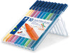 Staedtler viltstift Triplus Color, opstelbare box met 10 kleuren 10 stuks, OfficeTown