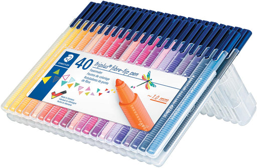 Staedtler viltstift Triplus Color, opstelbare box met 40 kleuren 5 stuks, OfficeTown