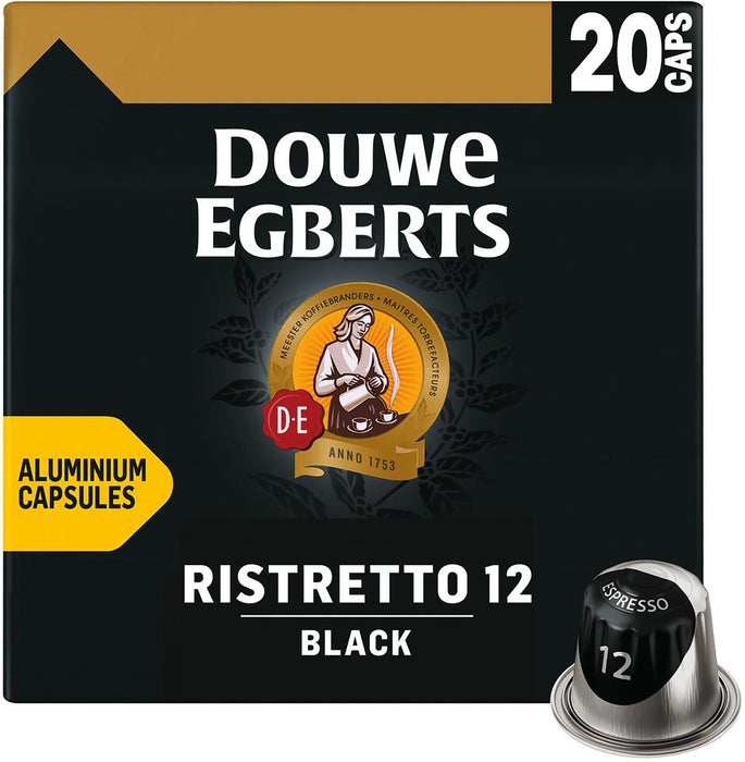 Douwe Egberts Espresso Black koffiecapsules, pak van 20 stuks