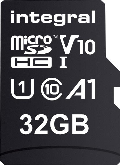 Integrale microSDHC-geheugenkaart, 32 GB met hoge datasnelheid