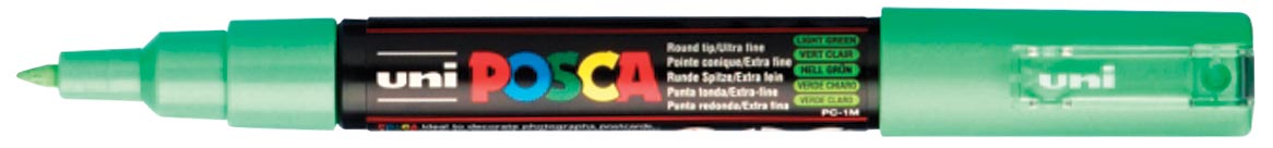 Uni POSCA paintmarker PC-1MC, 0,7 mm, lichtgroen 6 stuks, OfficeTown