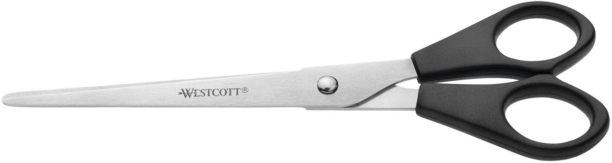 Westcott schaar met ronde punt, 17,1 cm, zwart, 12 stuks