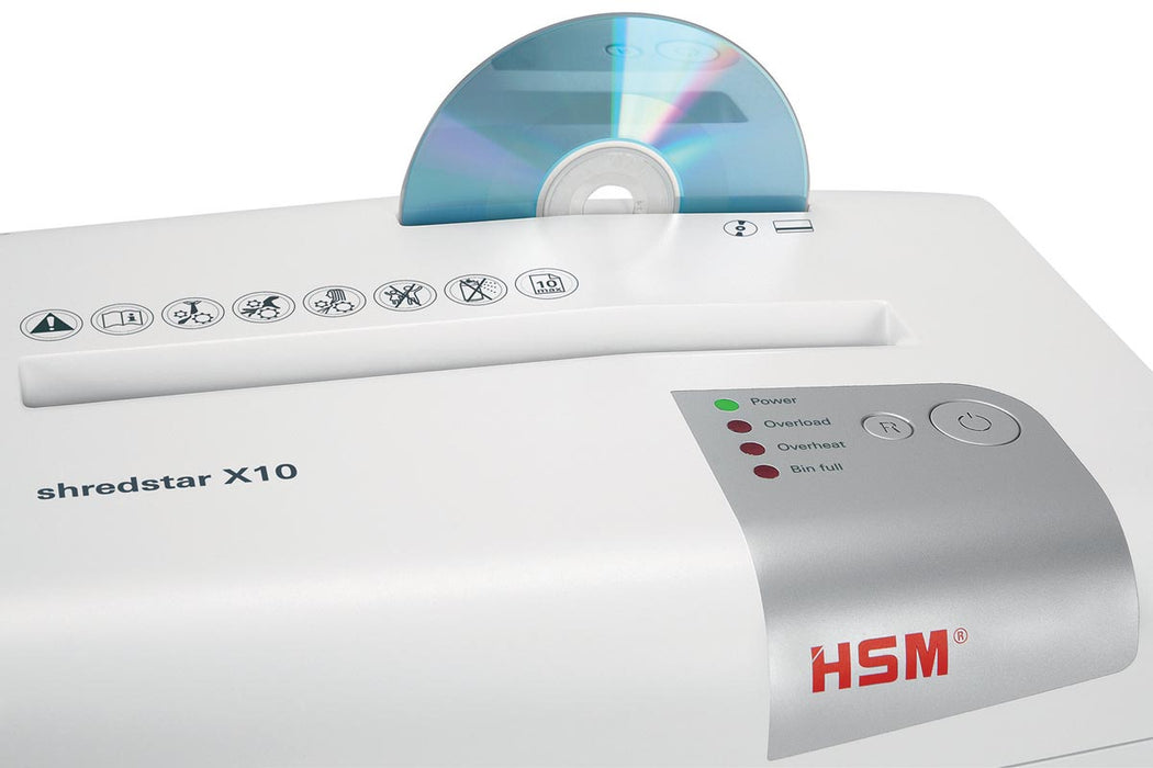 HSM shredstar X10 papiervernietiger, 4,5 x 30 mm