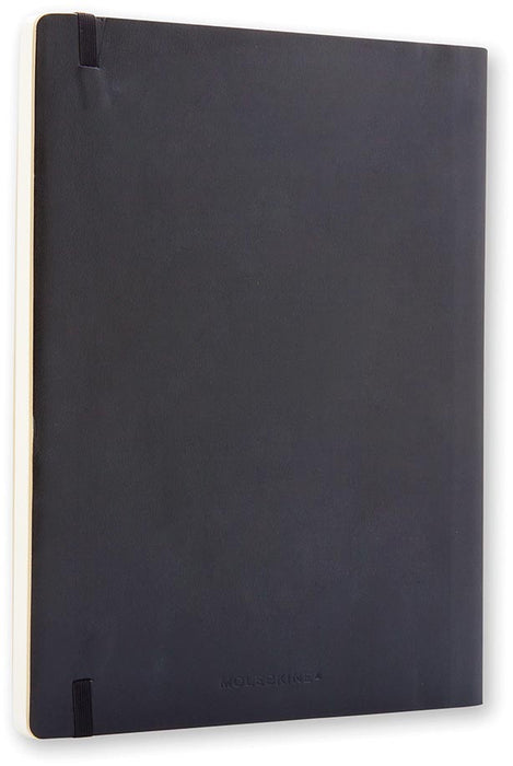 Moleskine notitieboek met elastieksluiting, zwart, ft 19 x 25 cm, blanco, 192 pagina's