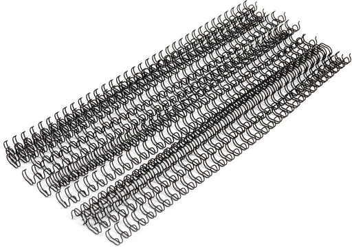 Pergamy draadruggen, pak van 100 stuks, 6,4 mm, zwart 10 stuks, OfficeTown