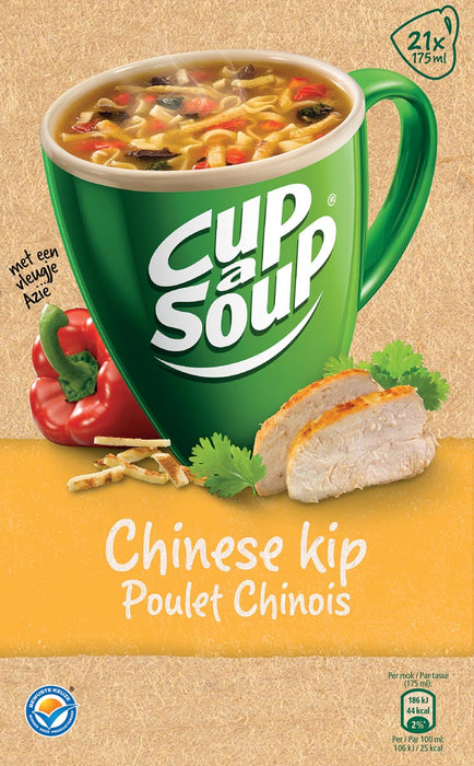 Cup-a-Soup Chinese kip, doos van 21 zakjes