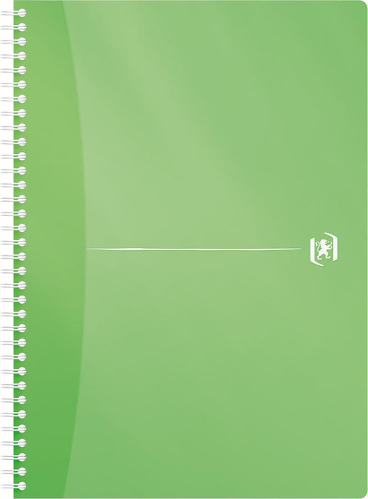 Oxford Office My Colours spiraalschrift, 180 bladzijden, ft A4, geruit 5 mm, geassorteerde kleuren