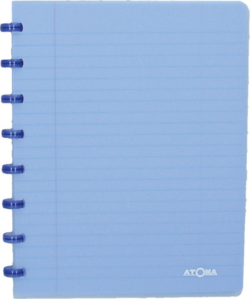 Atoma Trendy schrift, ft A5, 144 bladzijden, gelijnd, transparant blauw 10 stuks, OfficeTown