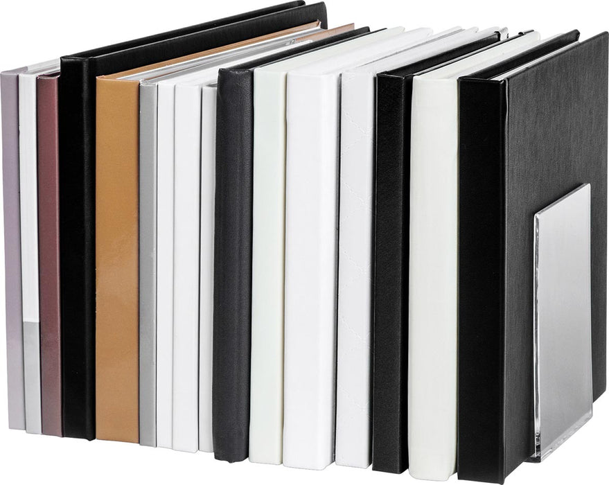 MAUL acryl boekensteunen 10X10x13cm set 2 helder transparant 10 stuks