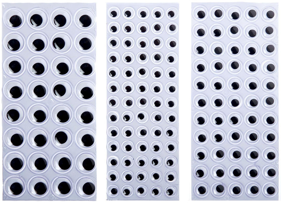 Bewegende Zelfklevende Knutseloogjes Mix van 8 mm, 10 mm en 15 mm