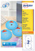 Avery L7676-25 CD etiketten, diameter 117 mm, 50 etiketten, wit 5 stuks, OfficeTown