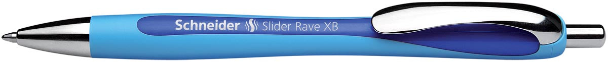 Schneider Slider Rave XB blauwe balpen met Viscoglide®-technologie