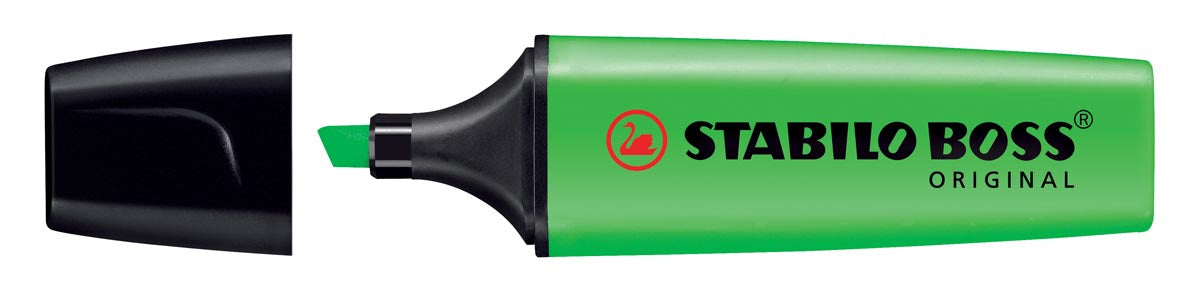 STABILO BOSS ORIGINAL markeerstift, groen met schuine punt