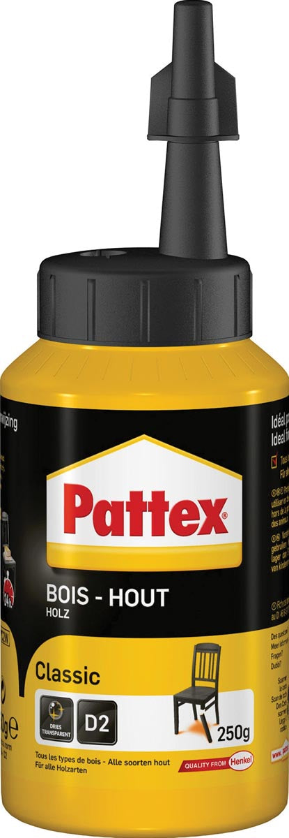 Pattex houtlijm Classic, flacon van 250 g 12 stuks, OfficeTown