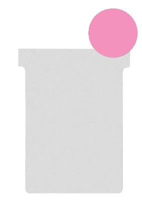 Nobo T-planbordkaarten index 2, ft 85 x 60 mm, roze 5 stuks, OfficeTown