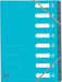 Elba Oxford Top File+ sorteermap, 8 vakken, met elastosluiting, lichtblauw 15 stuks, OfficeTown