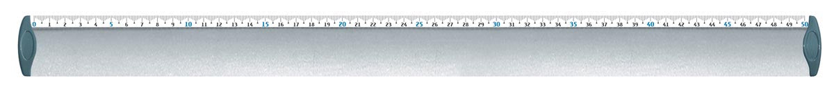 Maped lat uit geanodiseerd aluminium 50 cm 8 stuks
