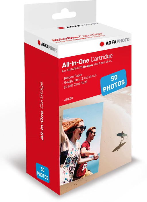 AgfaPhoto inktcartridge en fotopapier voor Realipix Mini P fotoprinter