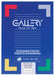 Gallery witte etiketten ft 105 x 42,3 mm (b x h), rechte hoeken, doos van 1.400 etiketten 5 stuks, OfficeTown