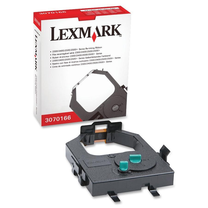 Zwarte Lexmark nylontape met ReInk-System - OEM: 3070166