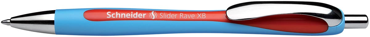 Schneider Slider Rave XB Rode Balpen met Viscoglide®-technologie