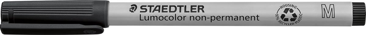 Staedtler Lumocolor 315, OHP-marker, niet-permanent, 1,0 mm, zwart 10 stuks