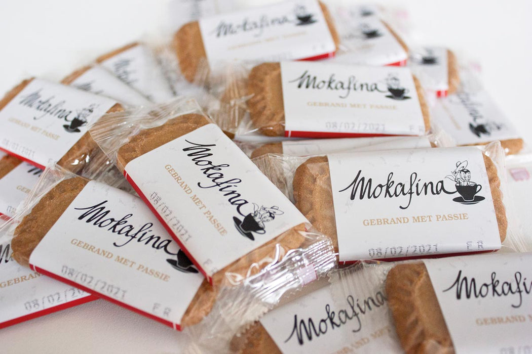 Mokafina speculoos koekjes, individueel verpakt, doos van 300 stuks